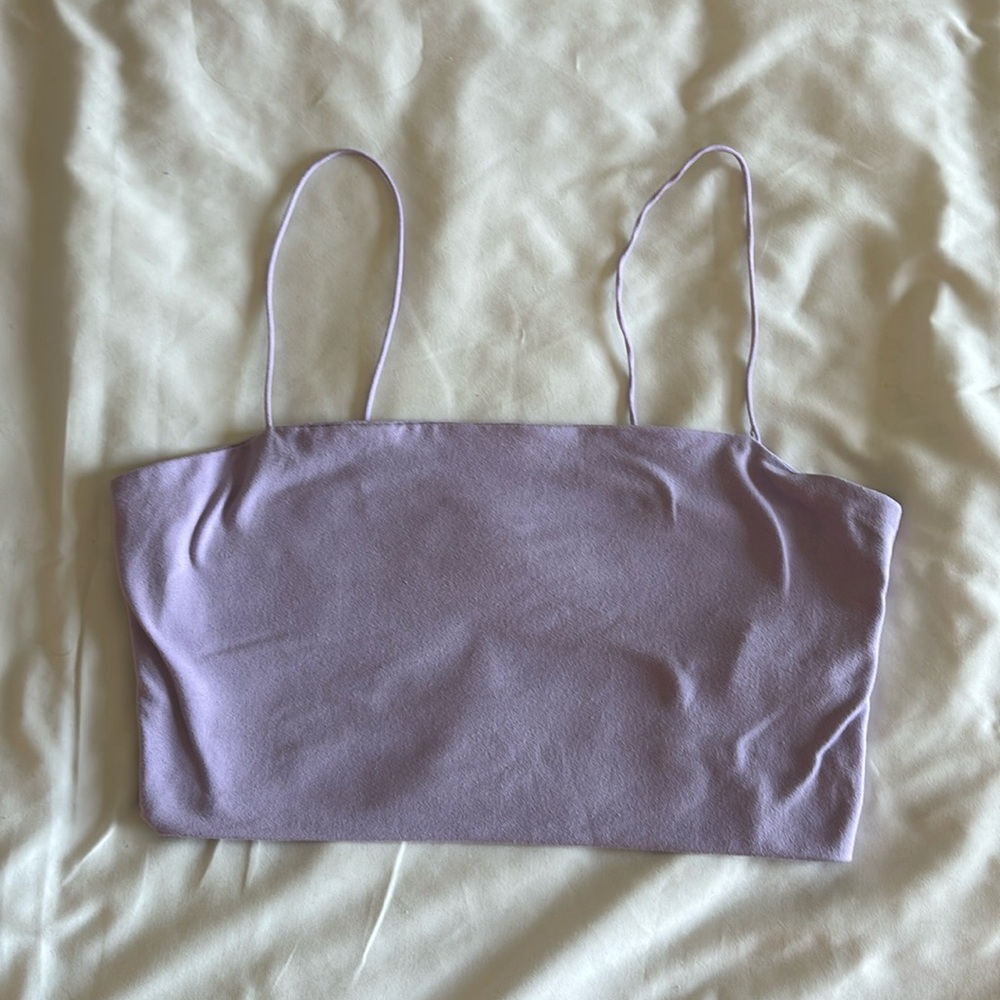 Shein lilac, crop top. Size: S